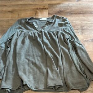 Olive Green Women's Top